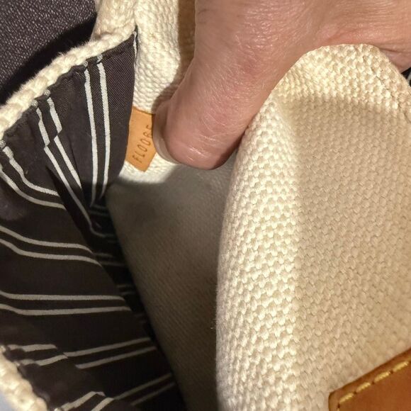 Louis Vuitton Authentic Carrier Bag Beige Cream Canvas Antigua Buzzus PM Shoulde - Picture 4 of 10